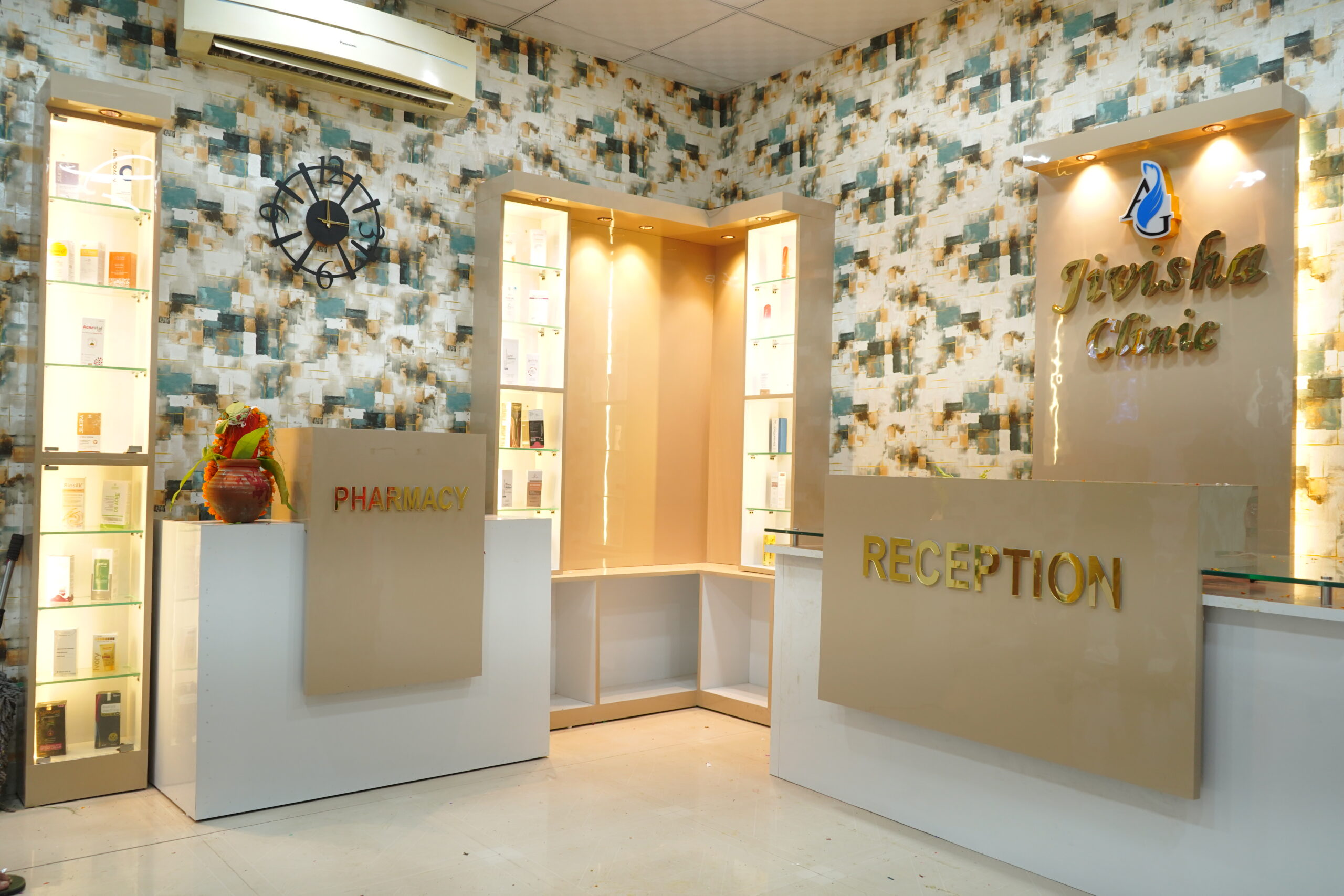 Jivisha Clinic Reception and Pharmacy